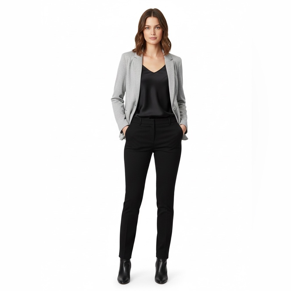 Adrianna Papell Gray Knit Blazer Jacket Size XL